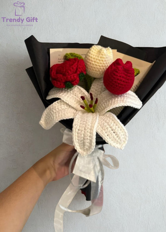 Red Theme Bouquet + Personalized Note