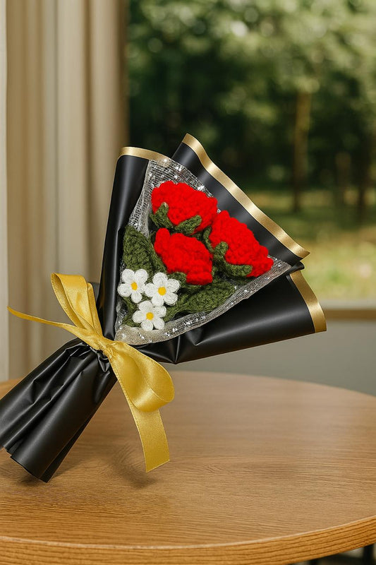 3-Rose Bouquet + Personalized Note