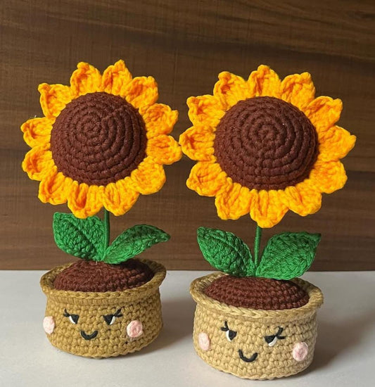 Sunflower Pot + Personalized Note