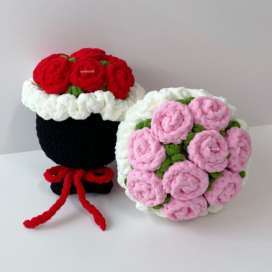 Chunky crochet bouquet