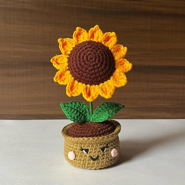 Sunflower Pot + Personalized Note