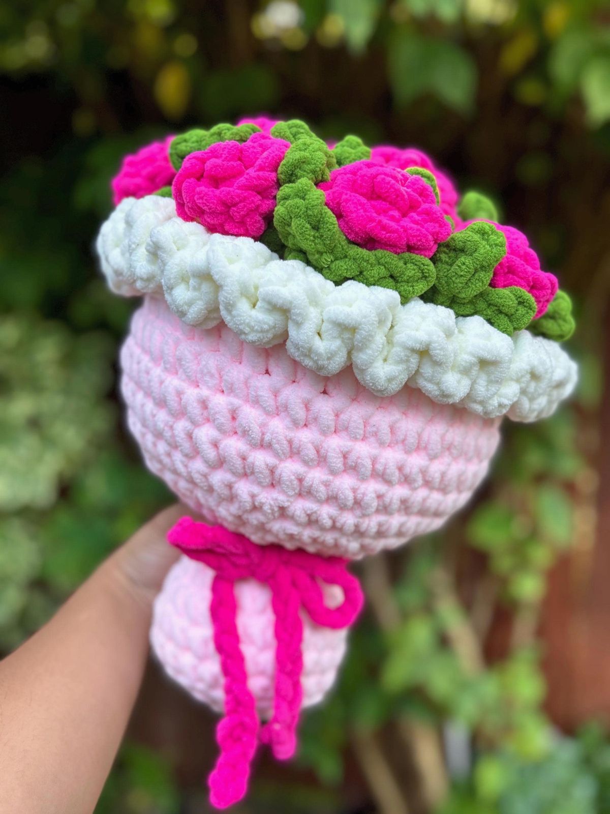 Chunky crochet bouquet