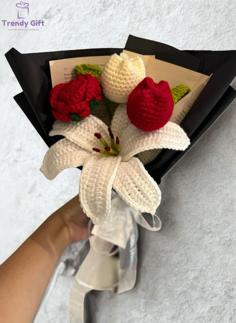 Red Theme Bouquet + Personalized Note