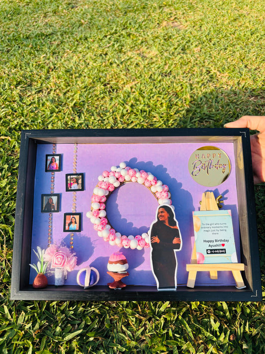 3D Birthday Miniature Frame + Free Gift