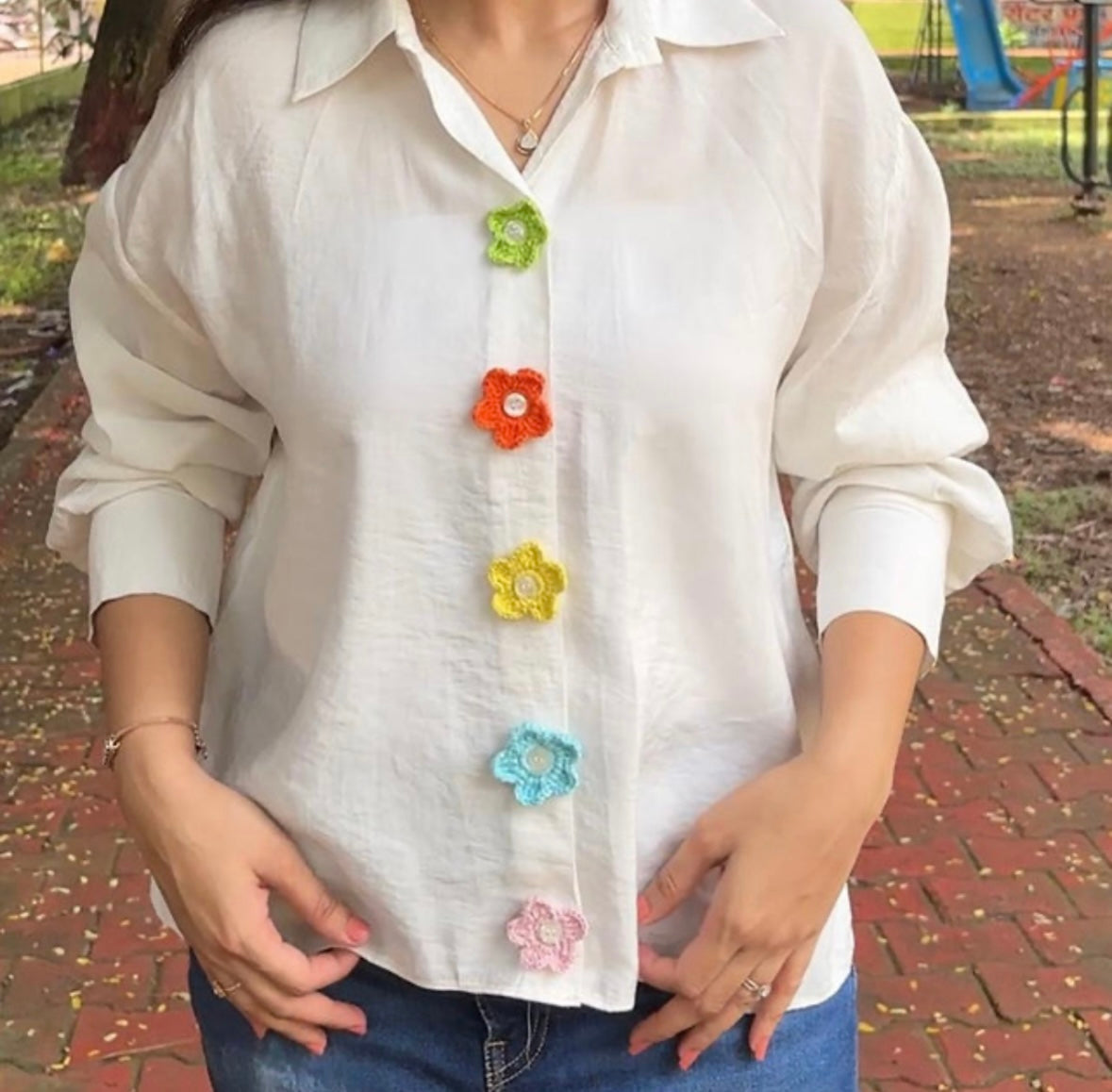 Flower Button Accessories