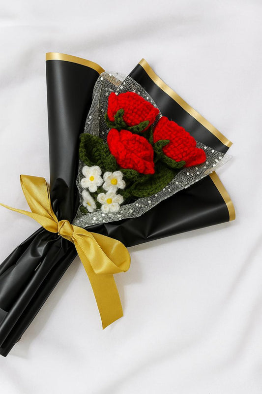 3-Rose Bouquet + Personalized Note