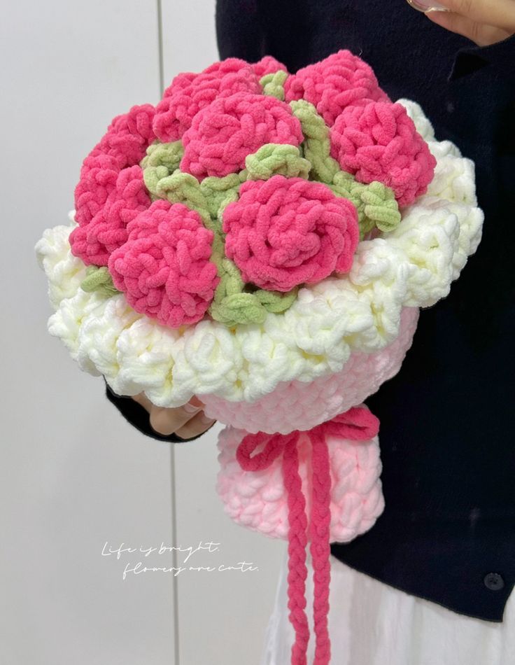 Chunky crochet bouquet