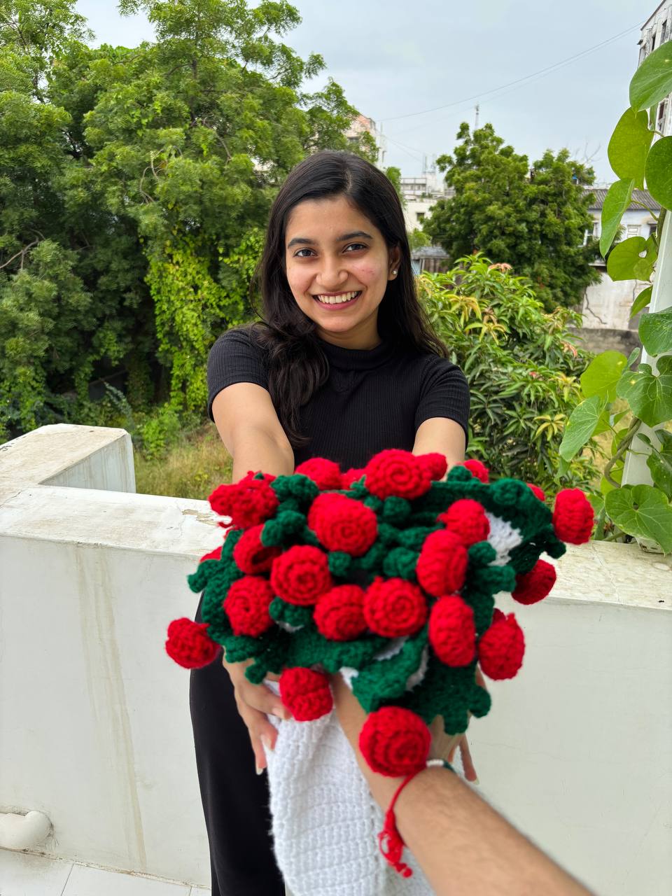 Premium Rose/Sunflower Bouquet Blanket