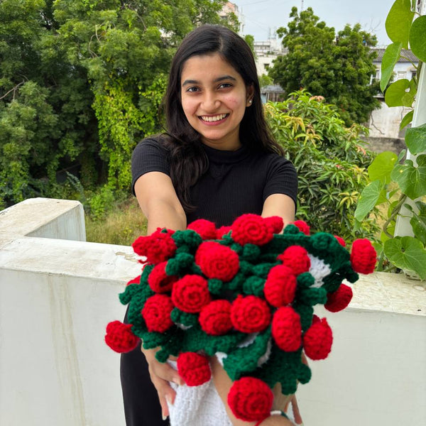 Premium Rose/Sunflower Bouquet Blanket