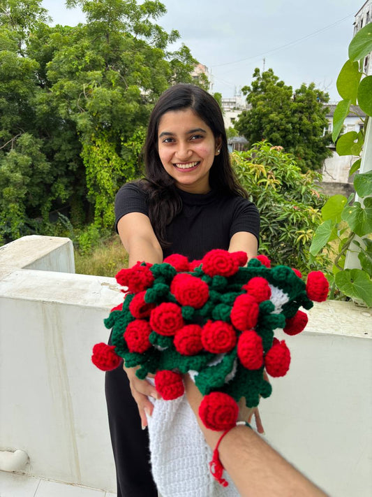 Premium Rose/Sunflower Bouquet Blanket